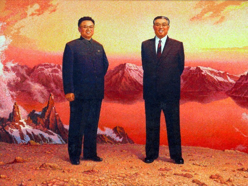Ким Ир Сен и Ким Чен Ир
