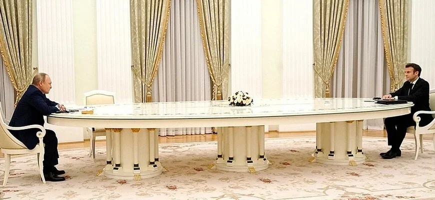 Владимир Путин и Эмманюэль Макрон, kremlin.ru