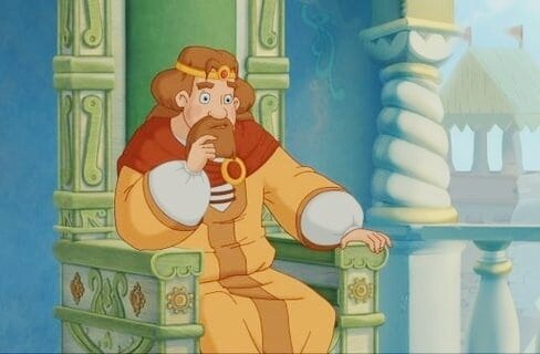  Кадр из мультфильма "Три богатыря" 