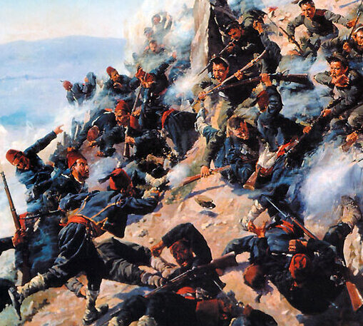 1877 1878 оборона. Оборона Шипки 1877. Картина оборона Шипкинского перевала. Шипка сражение.