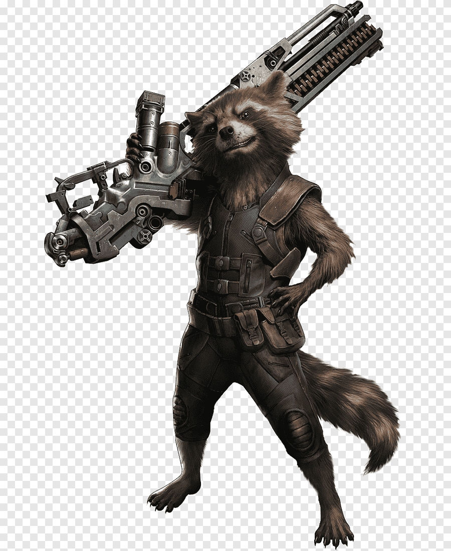 Создан Биллом Мантло и Китом Гиффеном, которые были вдохновлены песней The Beatles — «Rocky Raccoon». Ссылкой на песню было появление Ракеты в серии комикса «Невероятный Халк» #271 (май, 1982), номер назывался «Где-то в черной дыре Сириуса Мэйджора жил мальчик, которого звали Ракетный Енот». В номере Халк помог Ракете остановить злодея, пытающегося украсть «Библию Гидеона», которая во вселенной Марвел является книгой, в которой содержатся все знания о колонии психически больных. 
Впервые же Ракетный Енот появился в номере «Marvel Preview» #7, летом 1976 года. В 1985 году он получил собственную ограниченную серию, состоящую из четырех номеров, которую создали Майк Миньола, Аль Гордан и Аль Милгром. Ракета появился в номере «Квазар» #15 в 1990 и в трех выпусках «Сенсационная Женщина-Халк» (#44-46) в 1992 году.

Также появлялся в серии «Изгнанники» 2006 года и «Аннигиляция: Завоевание» 2007 года. С 2008 года — основной член команды в серии комиксов «Стражи Галактики». После появился в серии «Императив Таноса» и «Уничтожители».

Вместе с другими членами команды Стражи Галактики появился в серии комиксов «Мстители Сбор», созданной для фанатов фильма «Мстители». Появился в серии «Стражи Галактики: Том 3» как часть перезапуска Marvel NOW!.