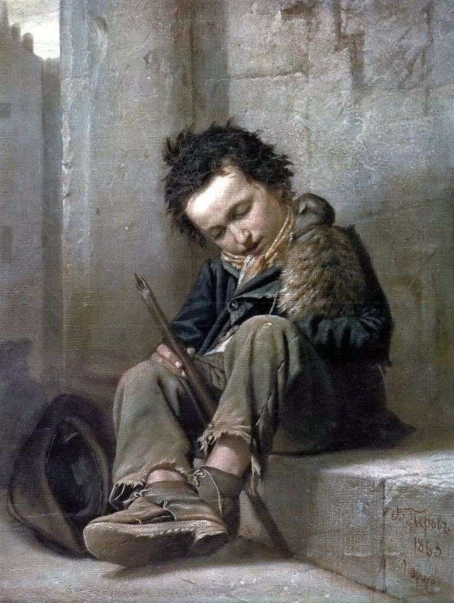 В. Перов "Савояр" , 1864, Третьяковская галерея