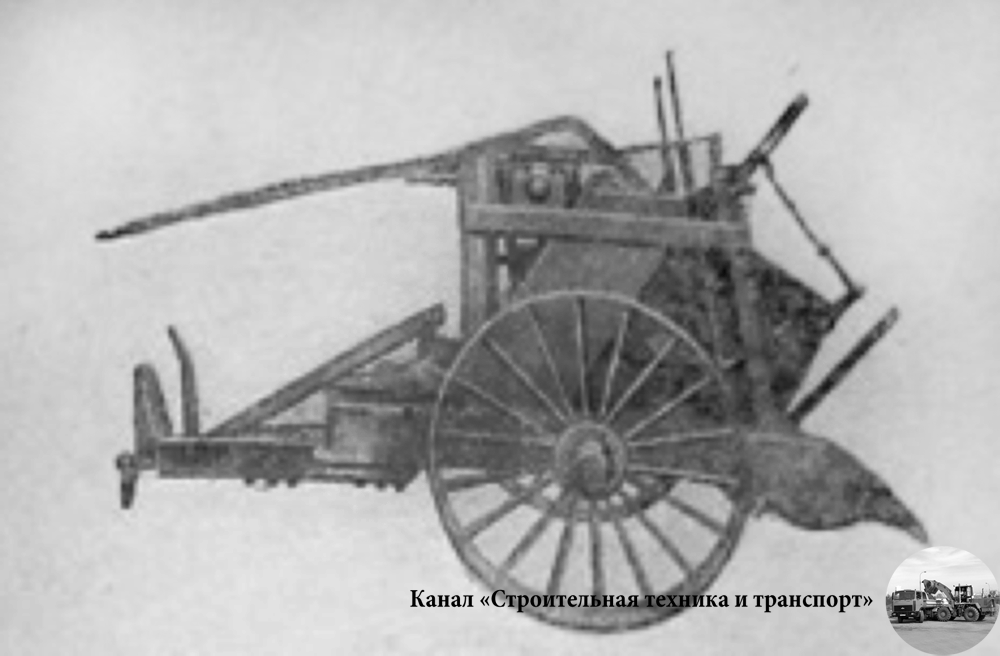 Довоенный прицепной скрепер Д-12 с ковшом 1,05 м3