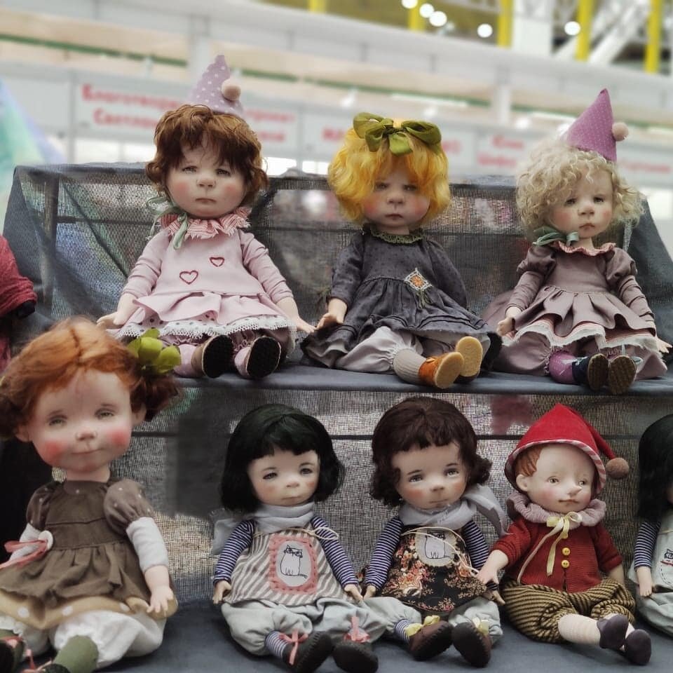 Авторские куколки Натальи Мурашовой (фотографии со странички автора).