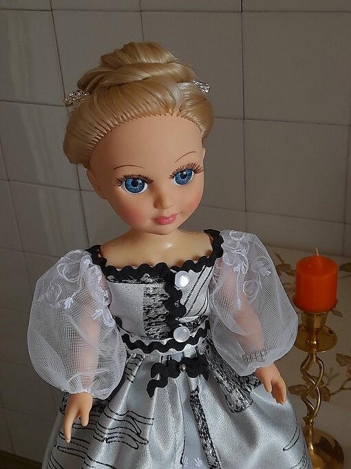 Бальное платье "На пороге декабря" для куклы Анастасии. Декабрь, 2022. 