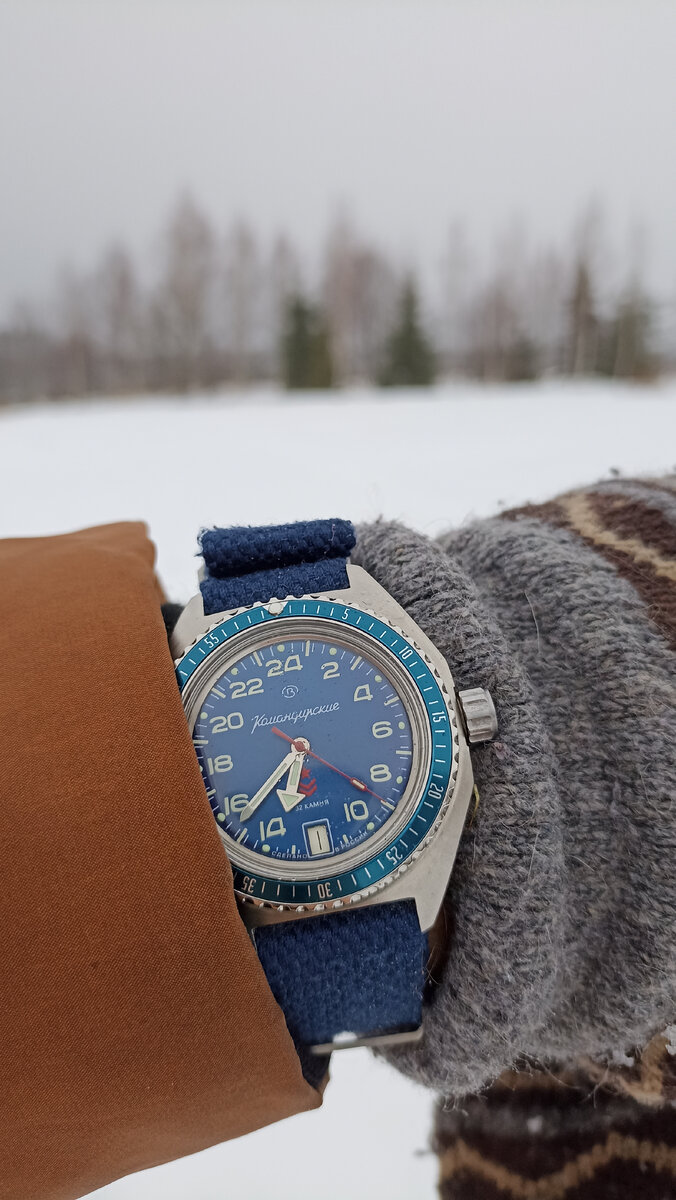 Часы Командирские с 24х часовым механизмом ( без функции "стоп секунда").