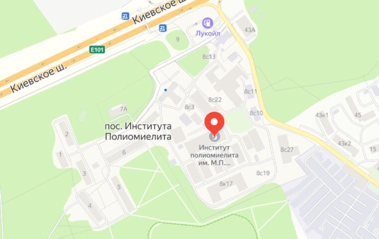 Институт полиомиелита на карте