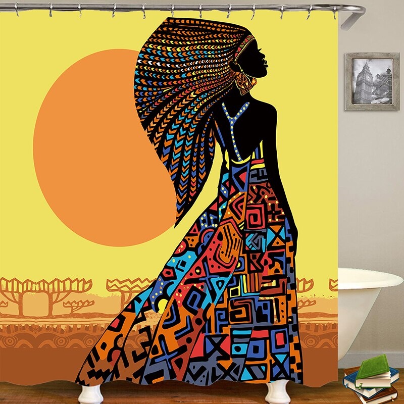 Африканка с чашкой кофе