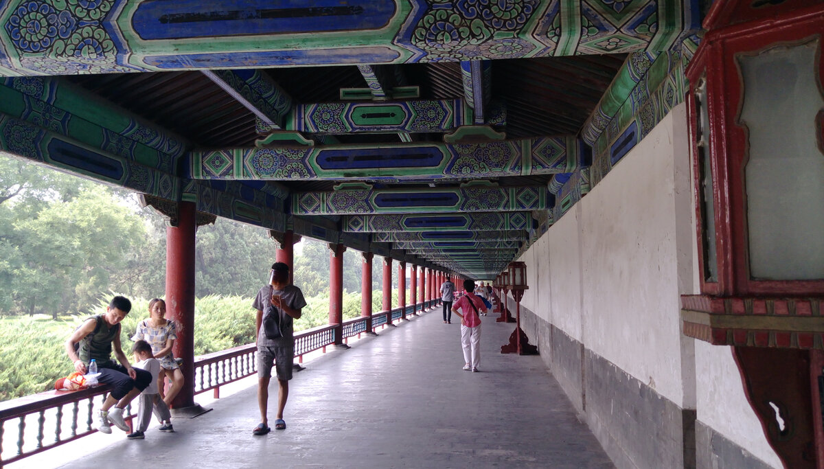 Это небольшая галерея в Храме Неба