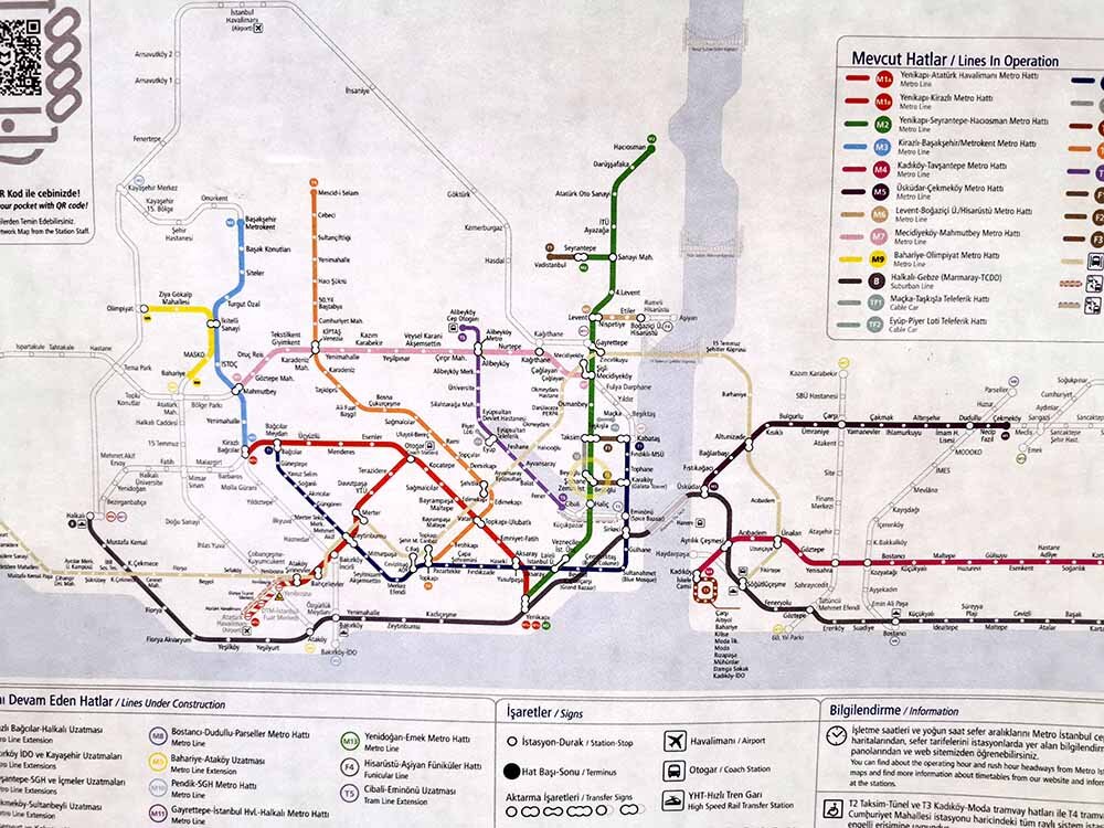 Метро стамбул до скольки. Линии метро Стамбула.