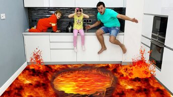 Пол это лава София и веселые истории с папой - The Floor is Lava