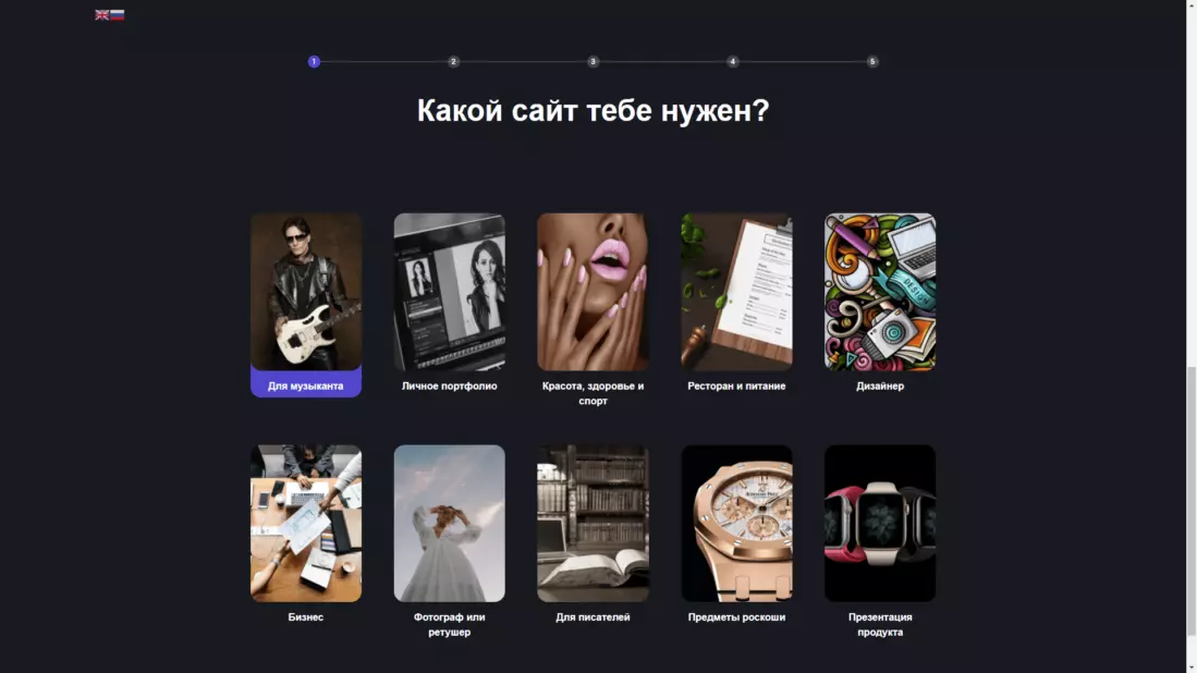 Шаг - 1 Какой сайт тебе нужен ? 