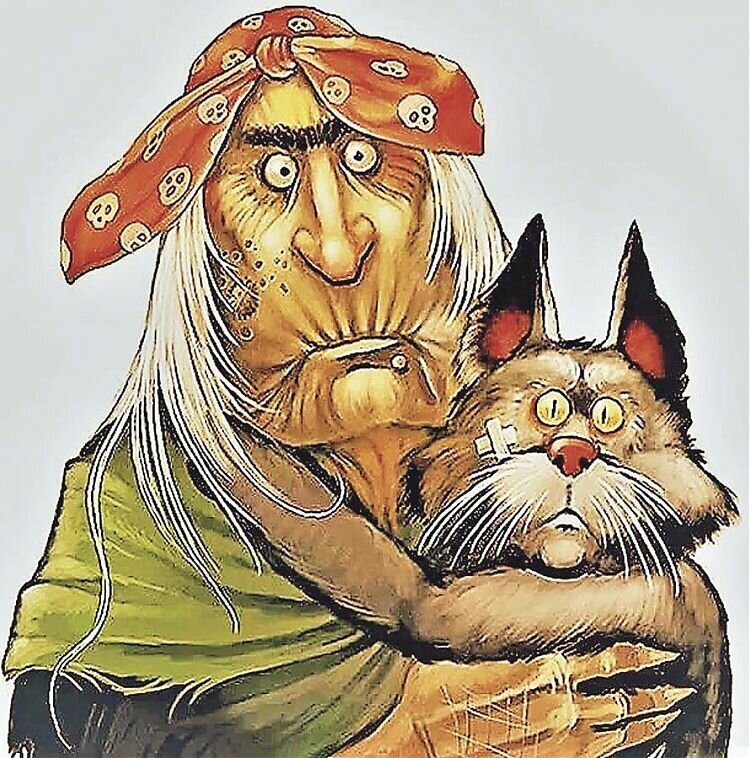 Кот бабы яги картинки