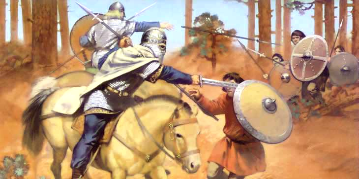 Сражение франков против славян                                          Источник:metalspace.ru