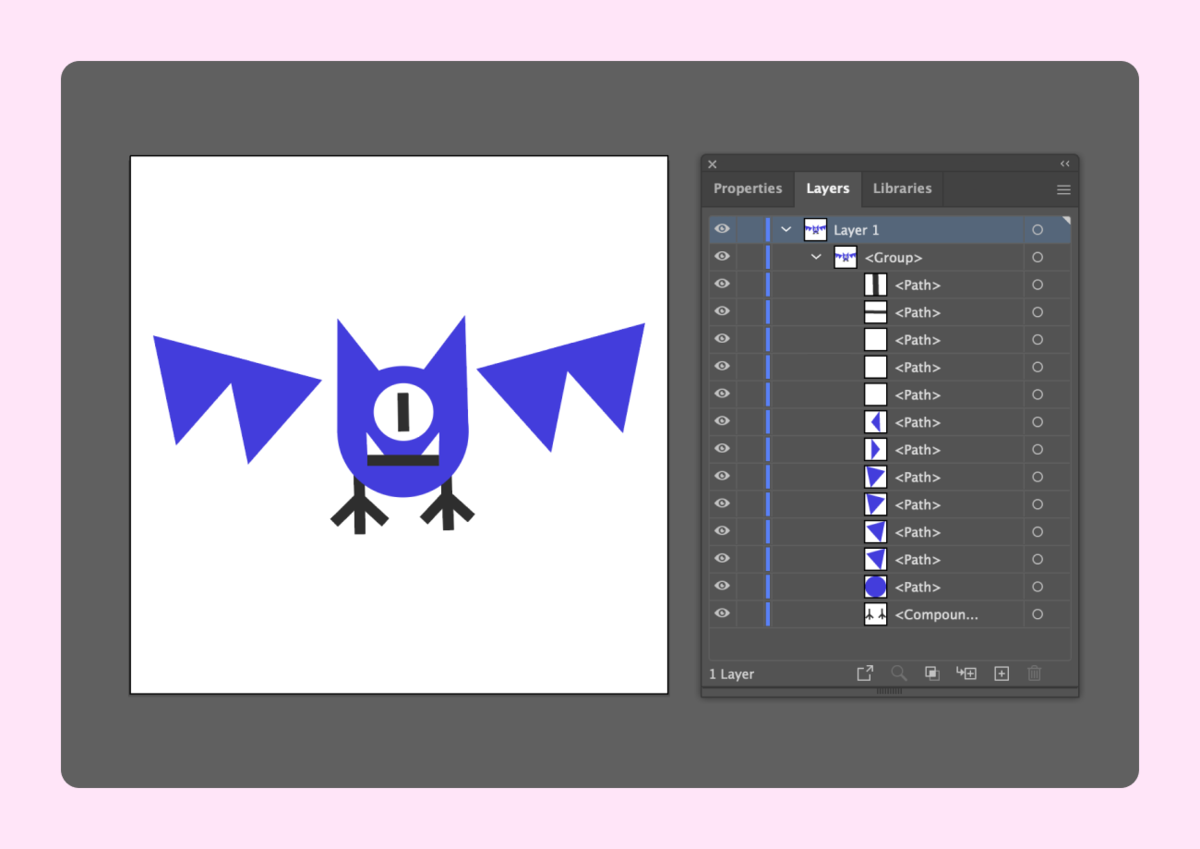 Панель слоев