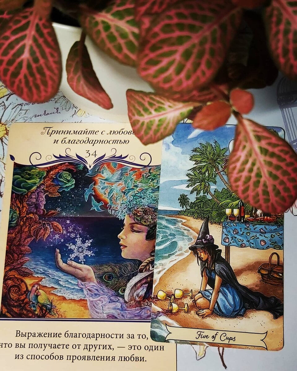 Колоды: "Everyday Witch Tarot" и "Магический Оракул Любви"