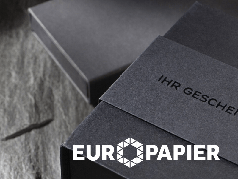Бумага Eco Black – новинка в ассортименте Европапир. Разработана для изготовления премиальной упаковки.