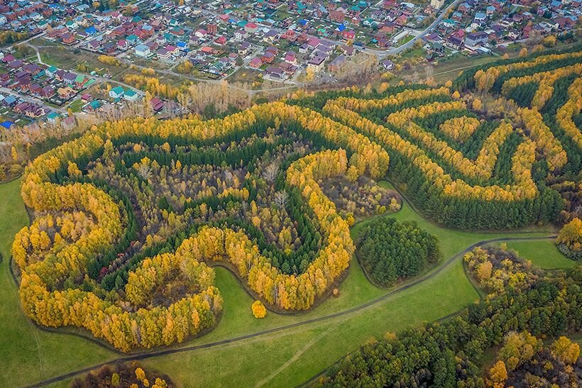 Лесопарк особенно живописен осенью.