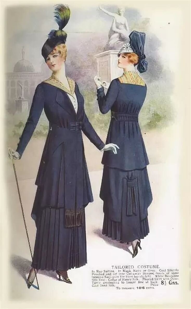 Мода Эдвардианская эпоха 1915