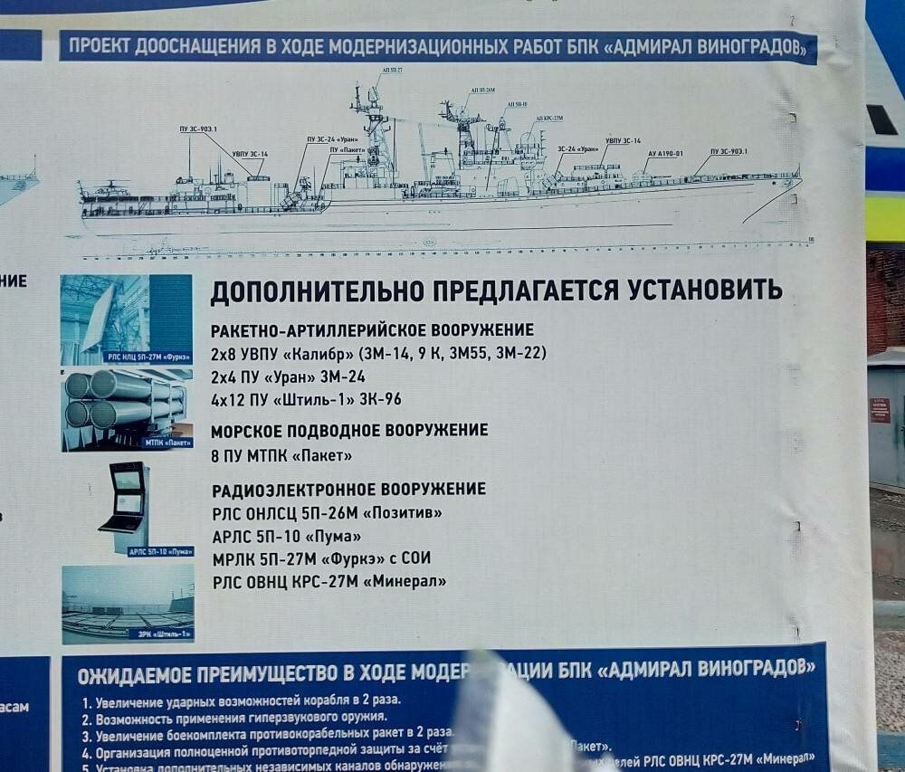 Новые возможности фрегата "Адмирал Виноградов" 