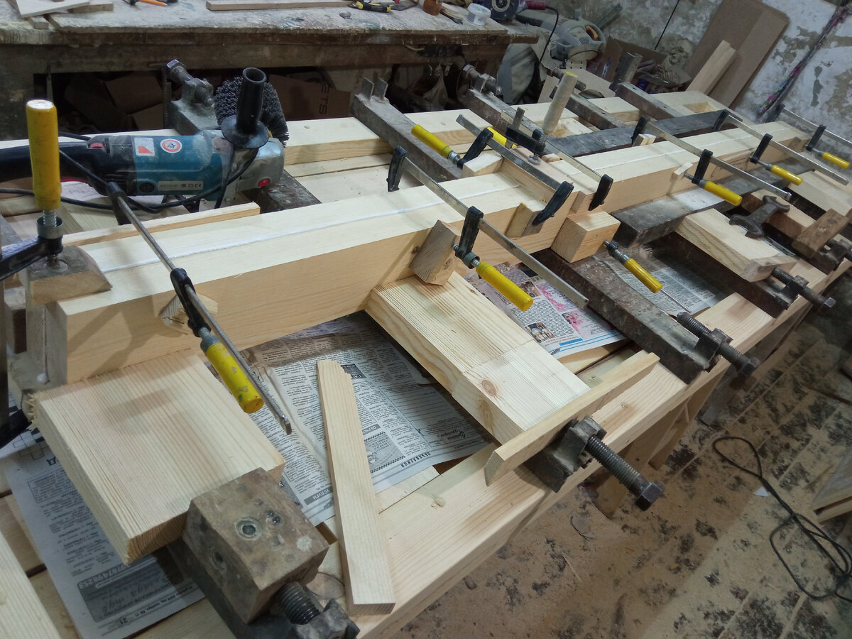 Склейка бруса на столярный ПВА