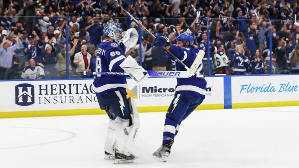    Вратарь "Тампа-Бэй Лайтнинг" Андрей Василевский© Фото : twitter.com/tblightning