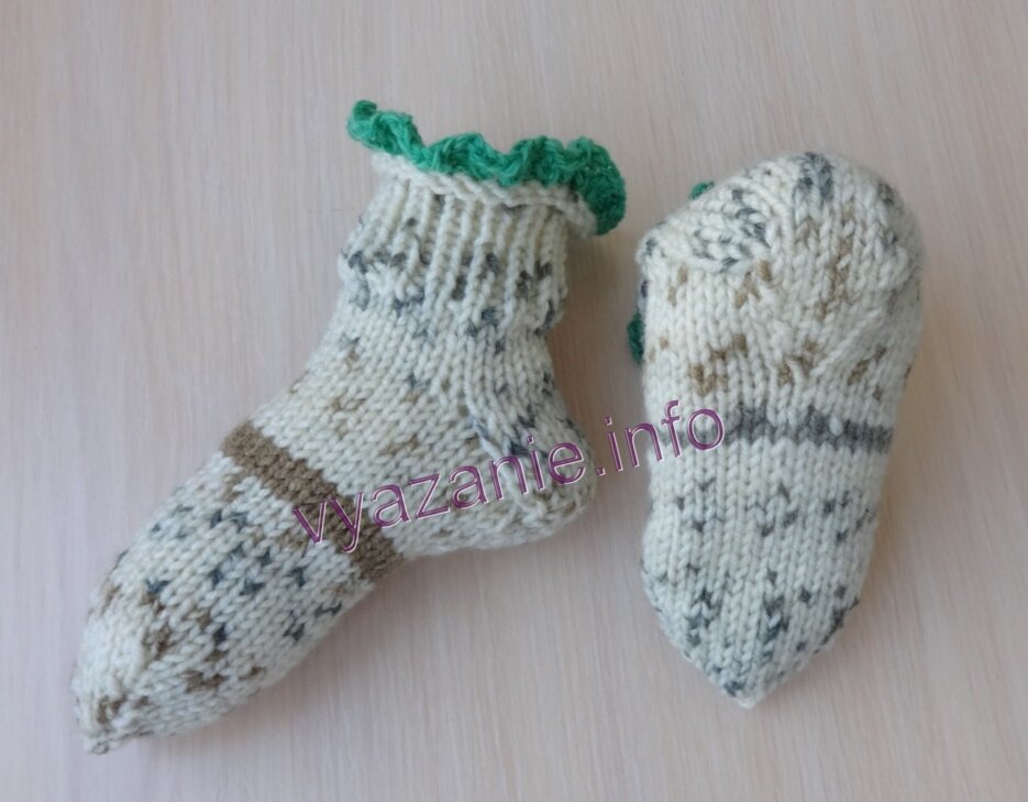 Пинетки носки для новорожденных крючком - 59 фото