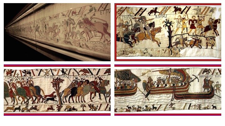 Очевидно, что данные образцы вышивки шерстью не похожи на привычную сегодня якобинскую вышивку. Данные вышивки также называют образцами художественной глади (т.е. крюил и художественная гладь — синонимы), но, тем не менее, уже сам термин «художественная гладь» не подразумевает обязательное использование шерстяных ниток (впрочем, другие вряд ли были столь же доступны).