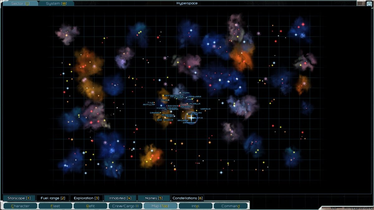 Карта вселенной всегда генерируется случайным образом, так что одинаковых приключений в Starsector - не бывает!