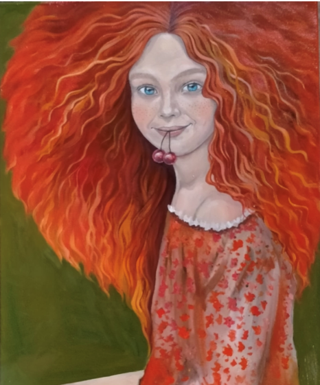 Евгения Машечкина "Девушка с вишней"