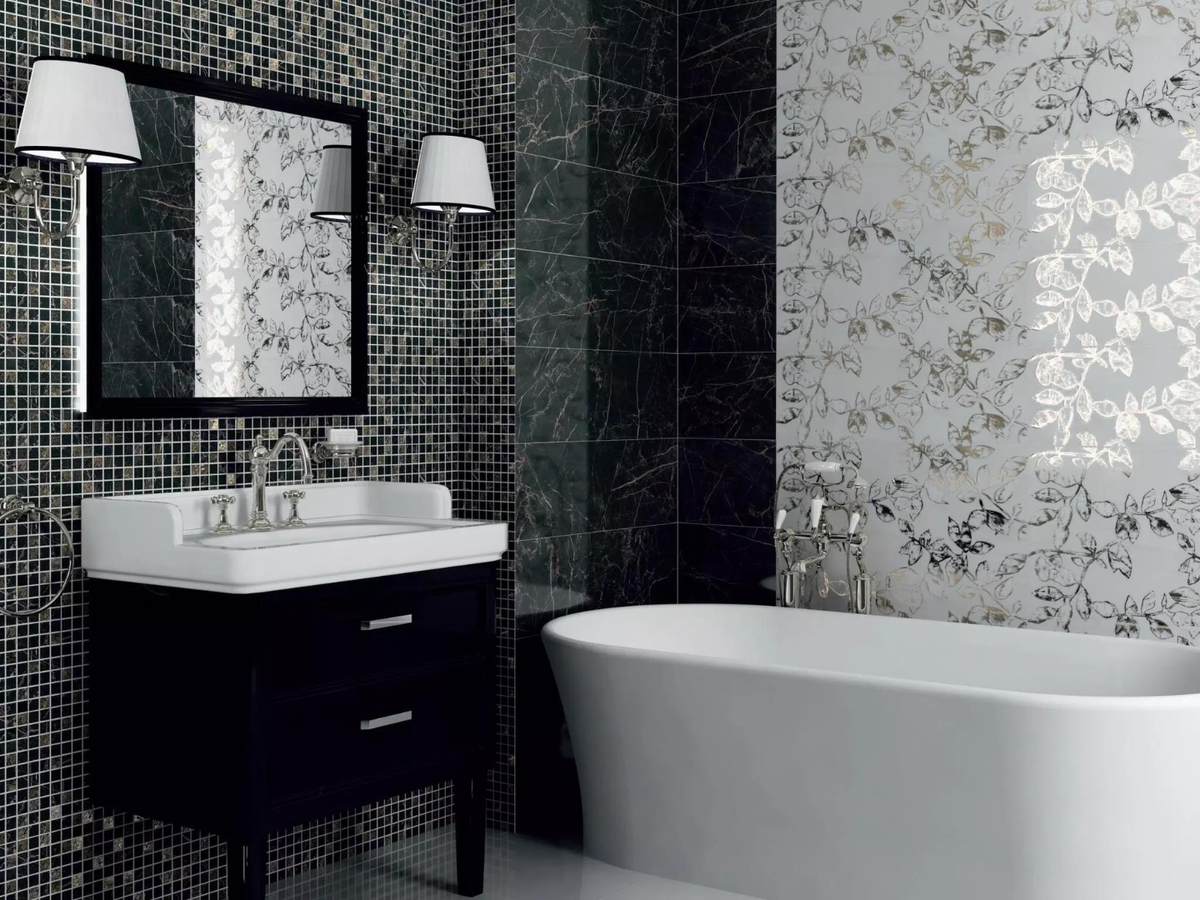 Керамическая плитка KERAMA MARAZZI на стенах и полу - коллекция АСТОРИЯ