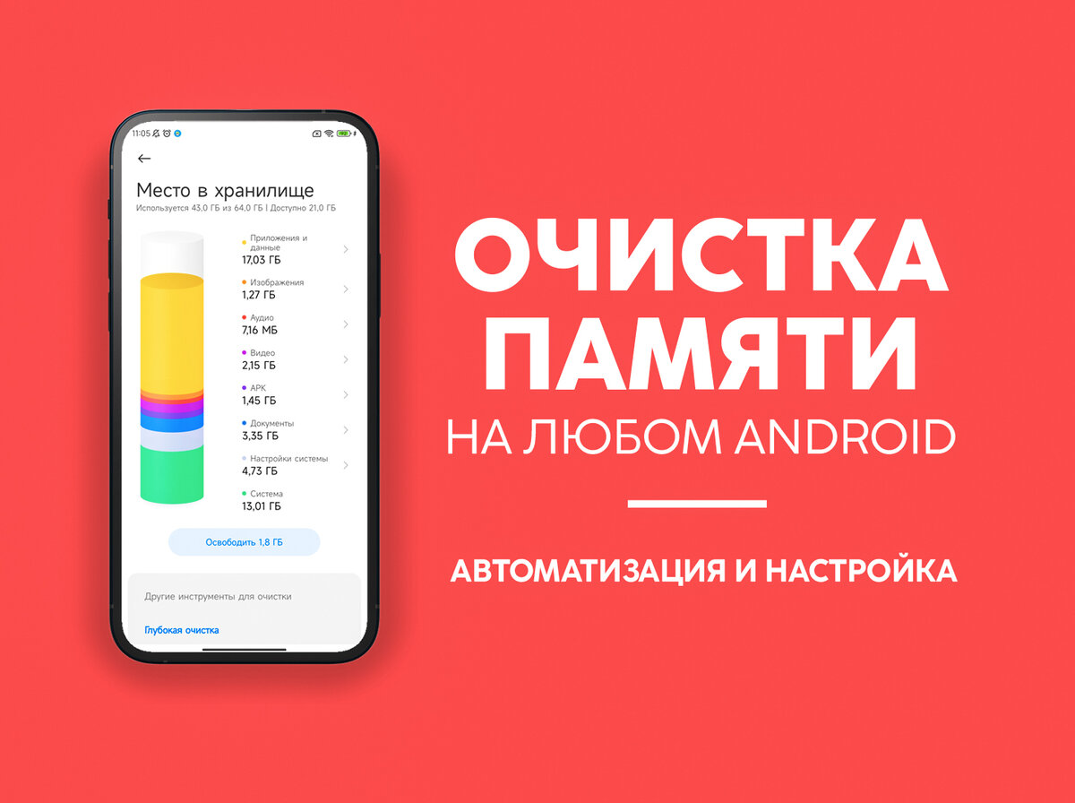 Как очистить память на телефоне? Автоматизация Android, удаление кэша и ненужных файлов | На свяZи | Дзен