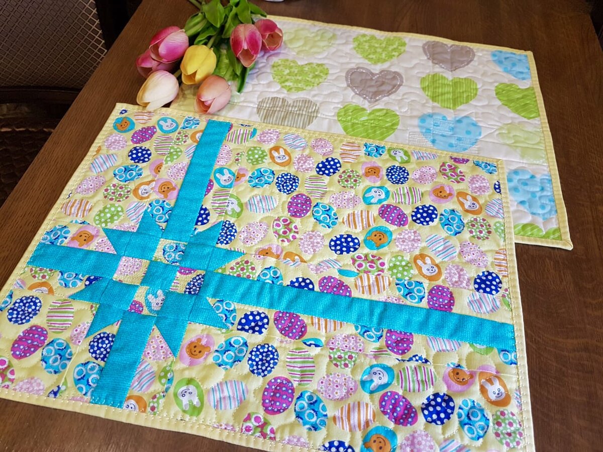 4 таких ланчмата - самый последний заказ на Этси🥲 А именно эти 2 - живут во Франции.