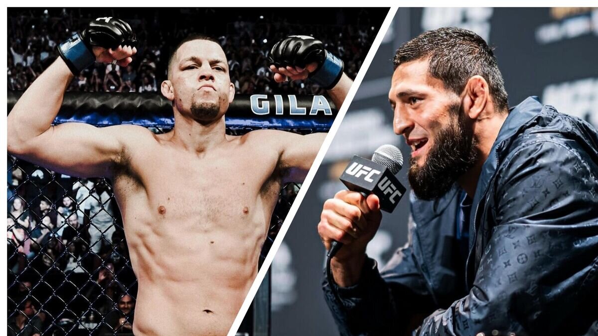    Нейт Диас и Хамзат Чимаев© Фото : Соцсети бойцов UFC