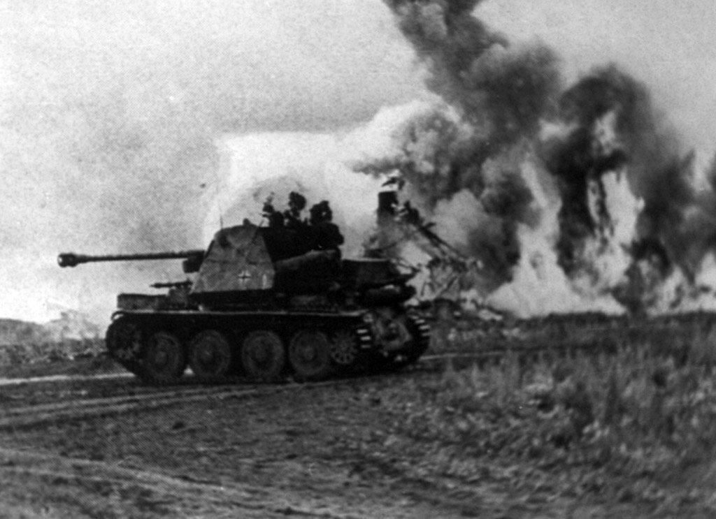 7.5 cm Pak 40/3 Sfl. Marder 38T, первый истребитель танков на базе Pz.Kpfw,.38(t) с 75-мм орудием Pak 40.