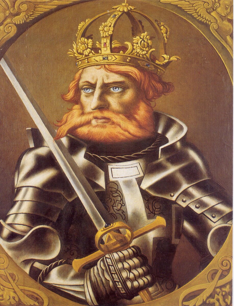 Еще одна фантазия на тему Барбароссы. Разумеется, никаких лат он не носил - только кольчугу.