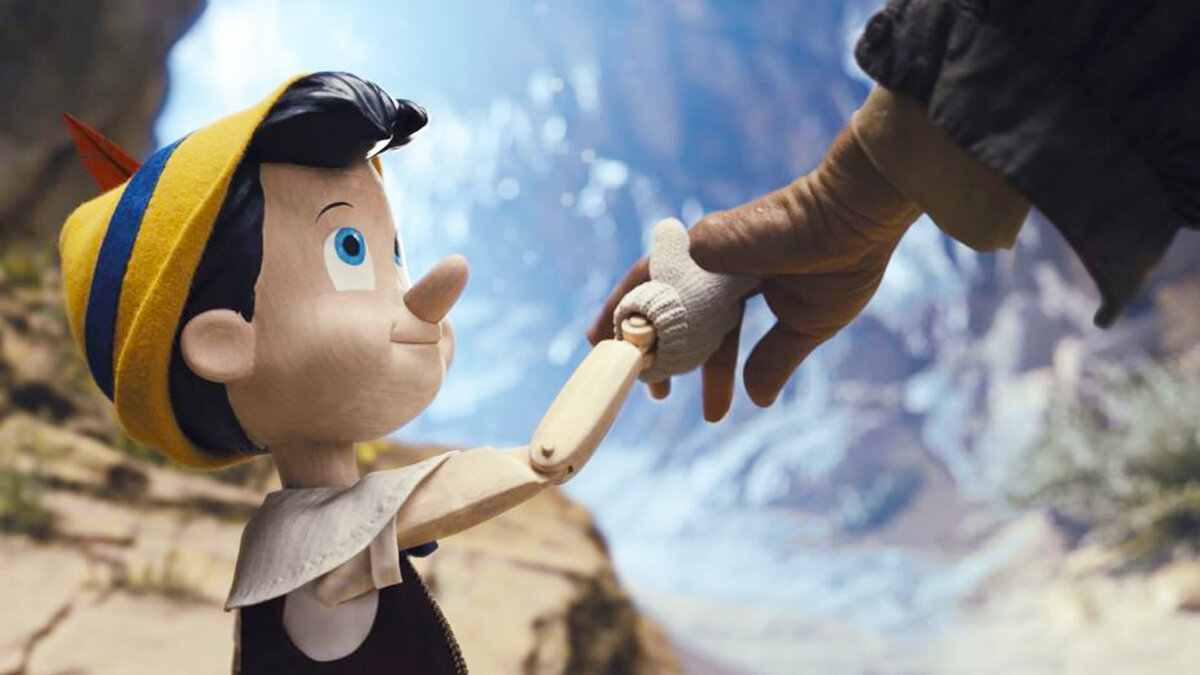 Кадр из фильма "Пиноккио", 2022 г.