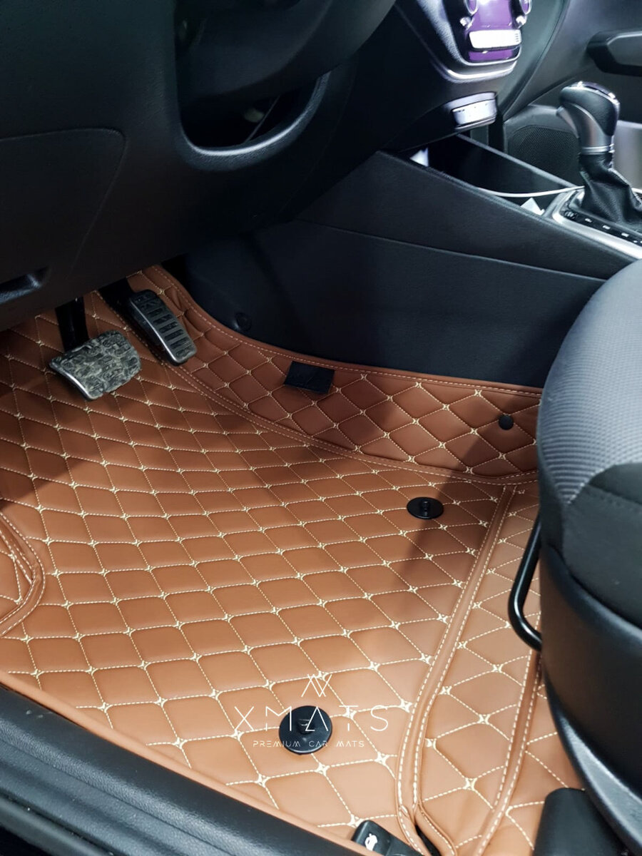 3D коврики из экокожи на KIA RIO 4 / Hyundai Solaris 2