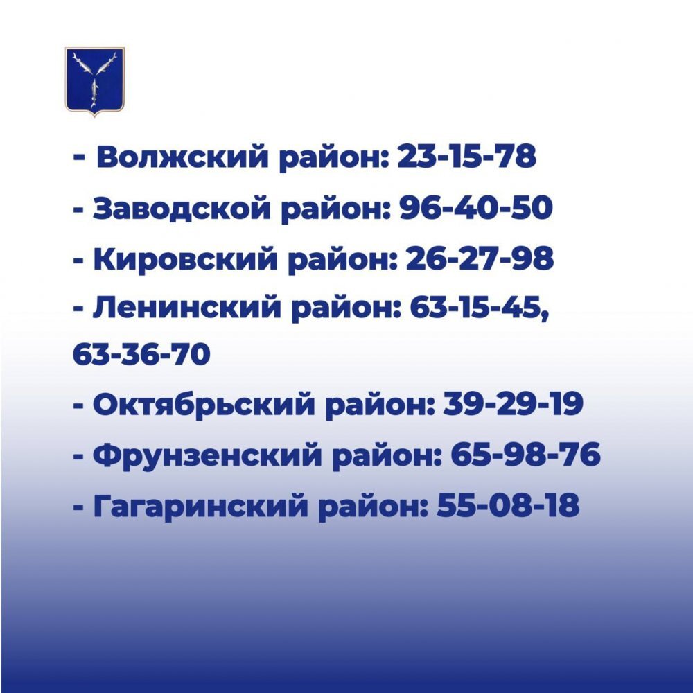    номера телефонов в районах по поводу отопления