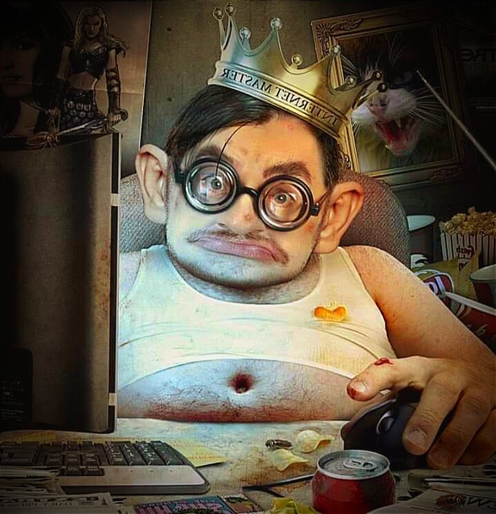 Типичный тролль. Примерно так они и выглядят в реальной жизни