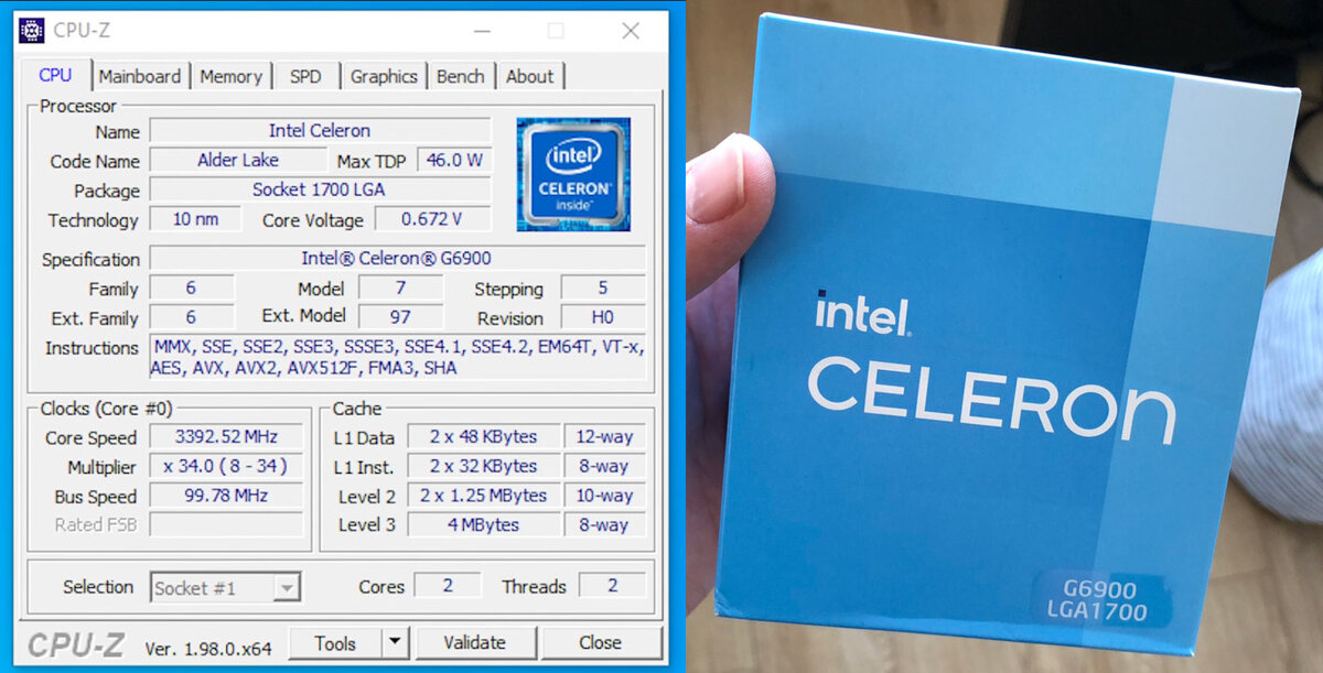 Intel Celeron G6900