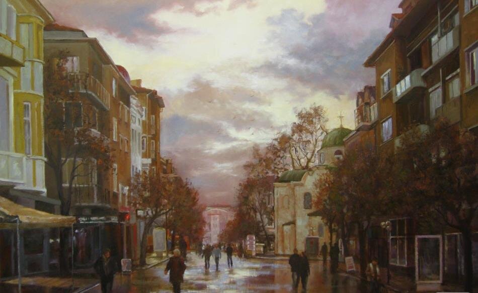    "Василий Похомов "Осенний дождь"