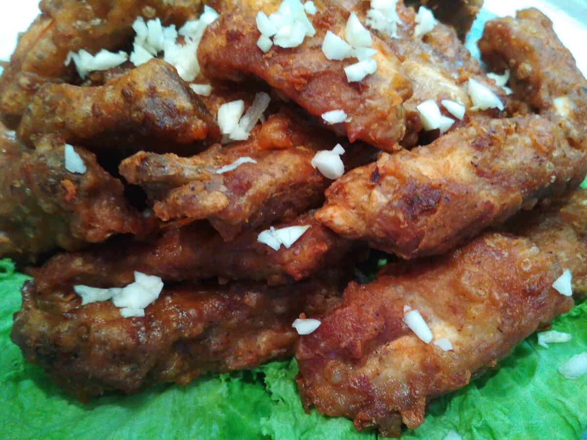 Фото автора. Свиные рёбрышки с хрустящей корочкой.