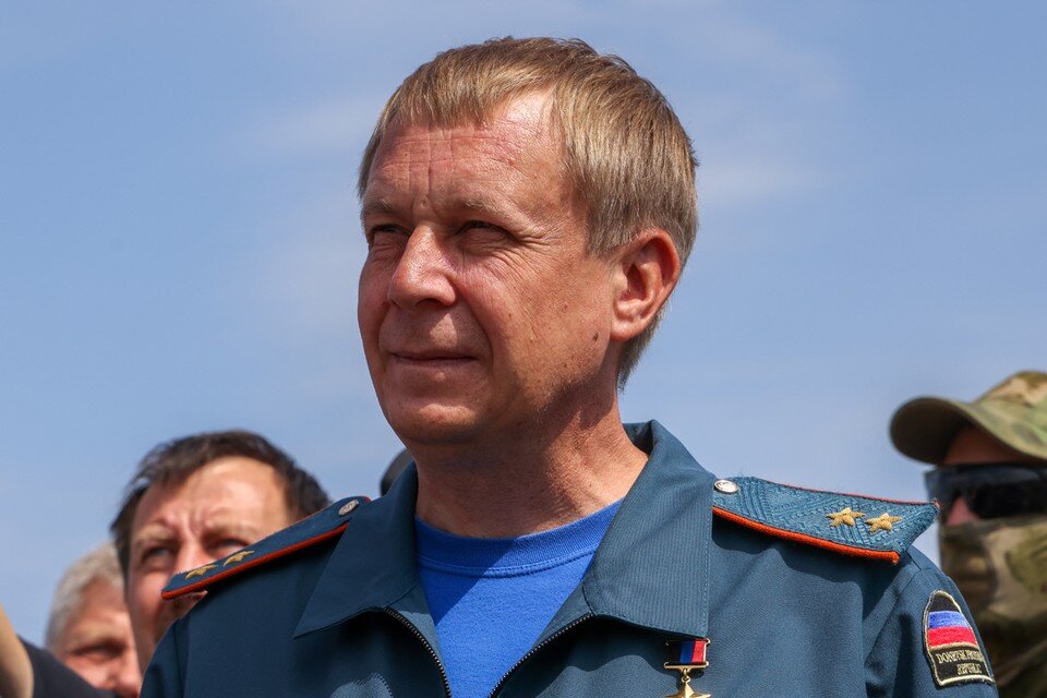     Глава МЧС ДНР Алексей Кострубицкий. Фото: Владимир Гердо/ТАСС