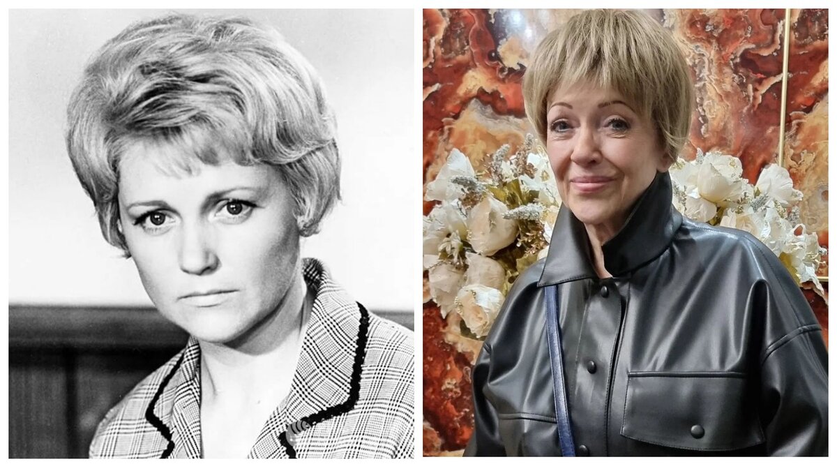 В роли Александры Николаевны Гаврилиной - жены Штирлица. Справа - одно из последних фото актрисы