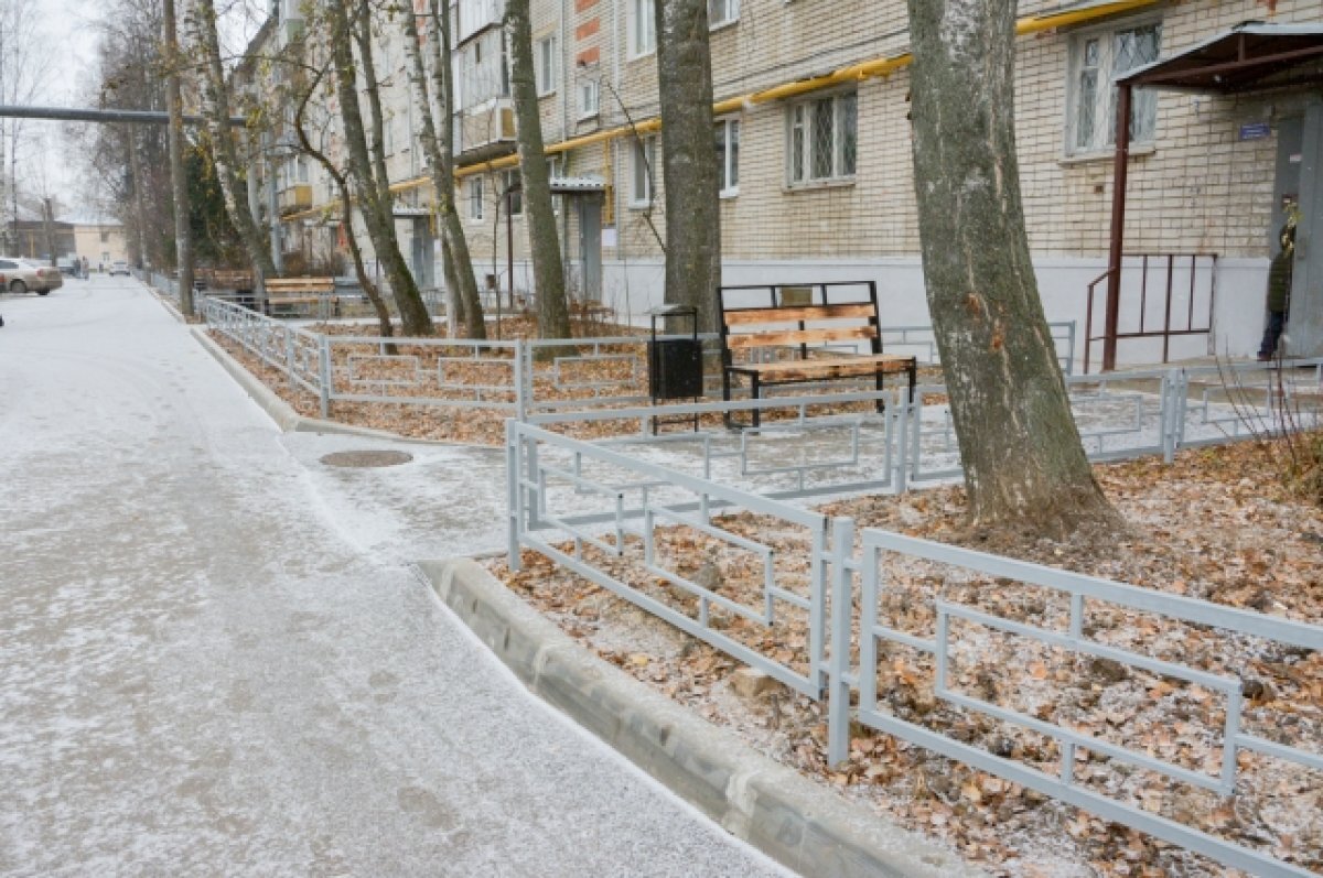    Двор обустроили на улице Рябцева в Нижнем Новгороде