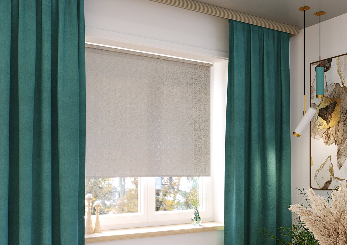 Рулонные шторы Фрост Светло-серый бренда LEGRAND