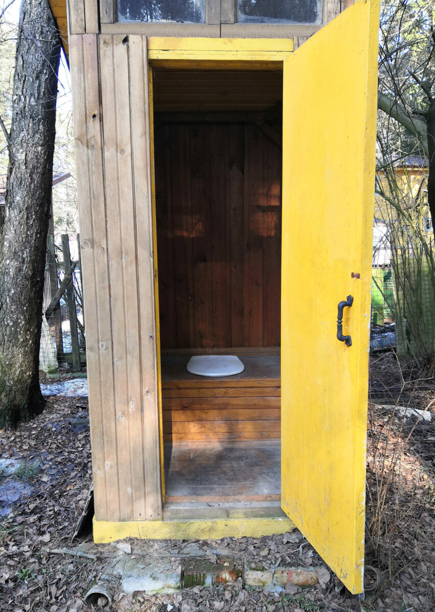 Туалет из дерева Эко-домик №1