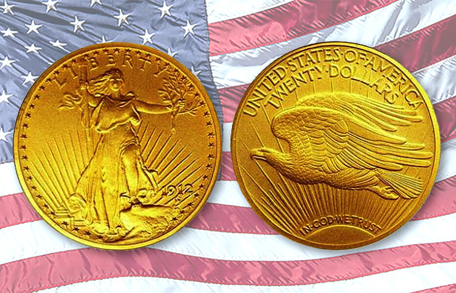 $20-тидолларовая монета выпуска 1933 года с Золотым орлом Сент-Годенса / фото  © Золотой Запас
