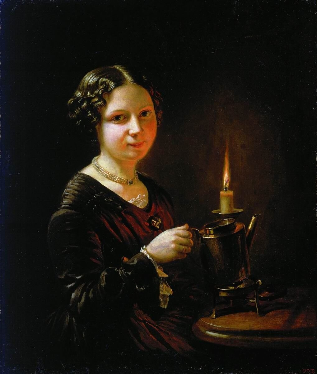 «Девушка со свечой». 1830-е